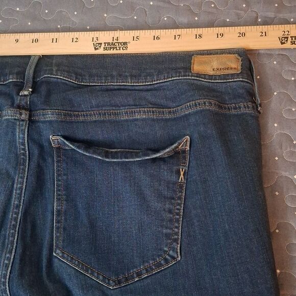 Express Cropped Mid Rise Legging Jeans size 18 - Picture 7 of 8